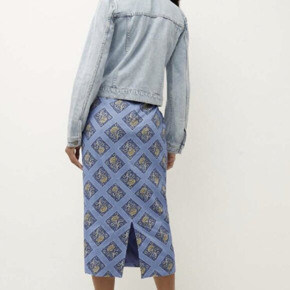 Veronica Beard Troye linen skirt set Sz 4 - Picture 7 of 7